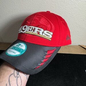 NEW ERA San Francisco 49ERS Hat Men's One Size Red Mesh Adjustable 9Forty Cap